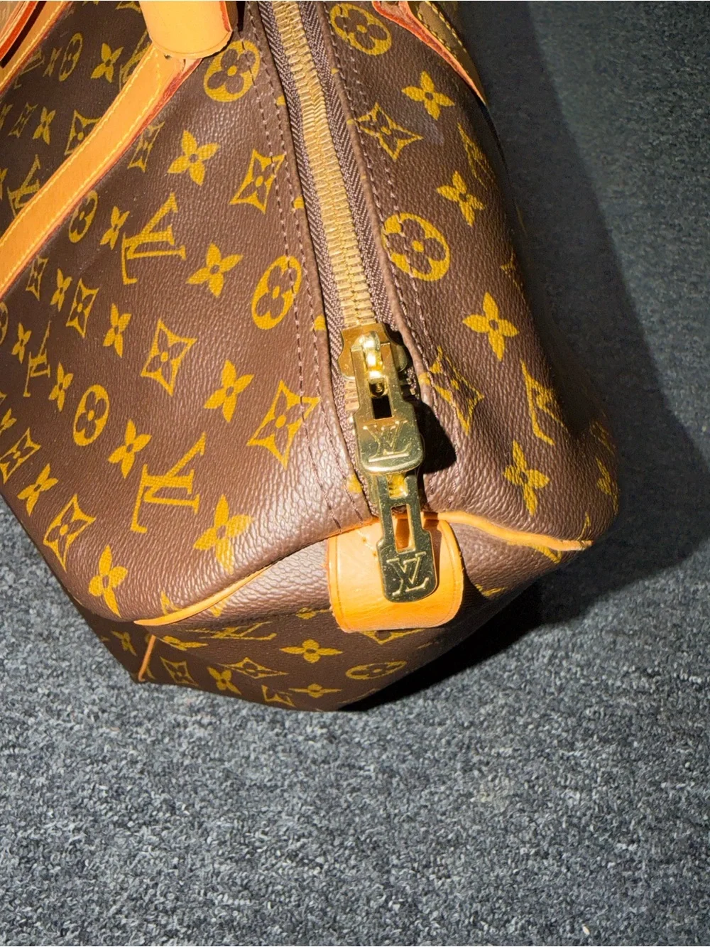 Louis Vuitton Monogram Canvas Duffel 45 with Vachetta Trim